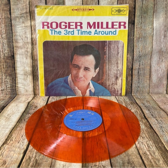 Vintage Roger Miller, The 3rd Time Around, -Rare Orange Bootleg LP Record - Picture 1 of 4